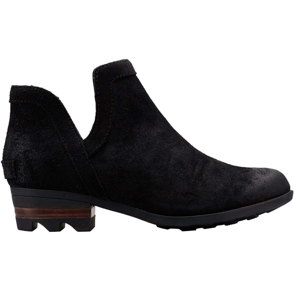 Sorel Lola cut-out booties black ankle boots size 9.5